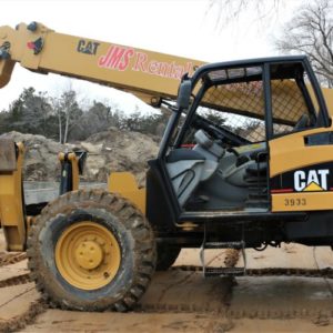 Cat 460B Telehandler with Bucket Attachment